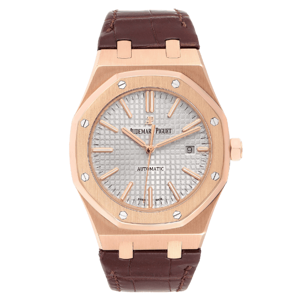 AP RO White Dial Rose Gold Plated 15450OR.OO 37mm