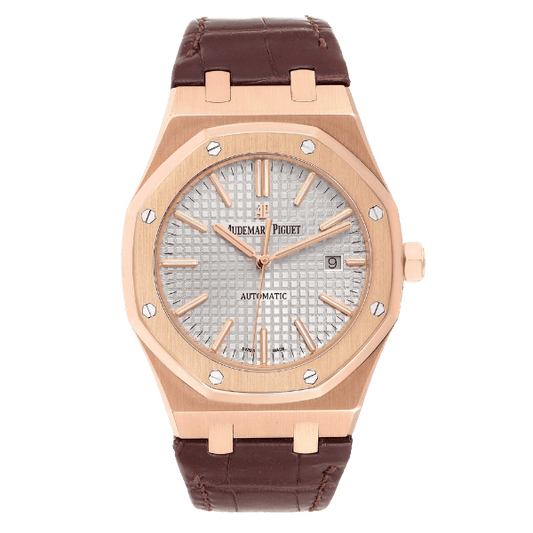 AP RO White Dial Rose Gold Plated 15450OR.OO 37mm