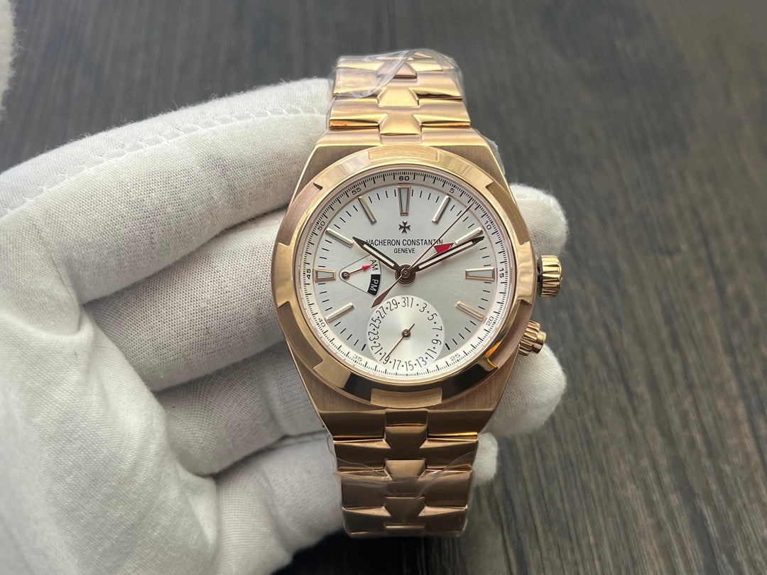 VC 7900V/110R-B336 Silver Dial 18K Gold Plated Stainless Steel Bracelet