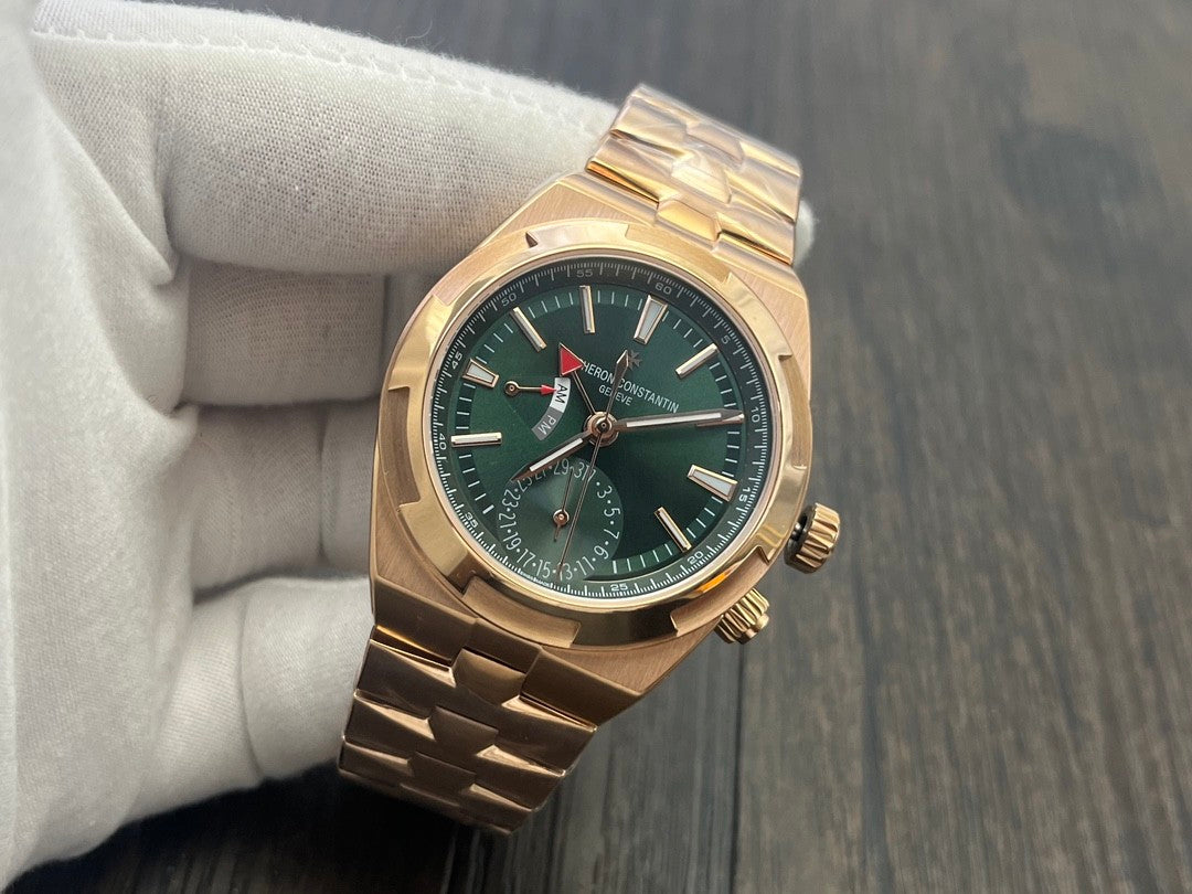 VC 7920V/210R-B965 Green Dial Stainless Steel 18K Gold Plated Bracelet