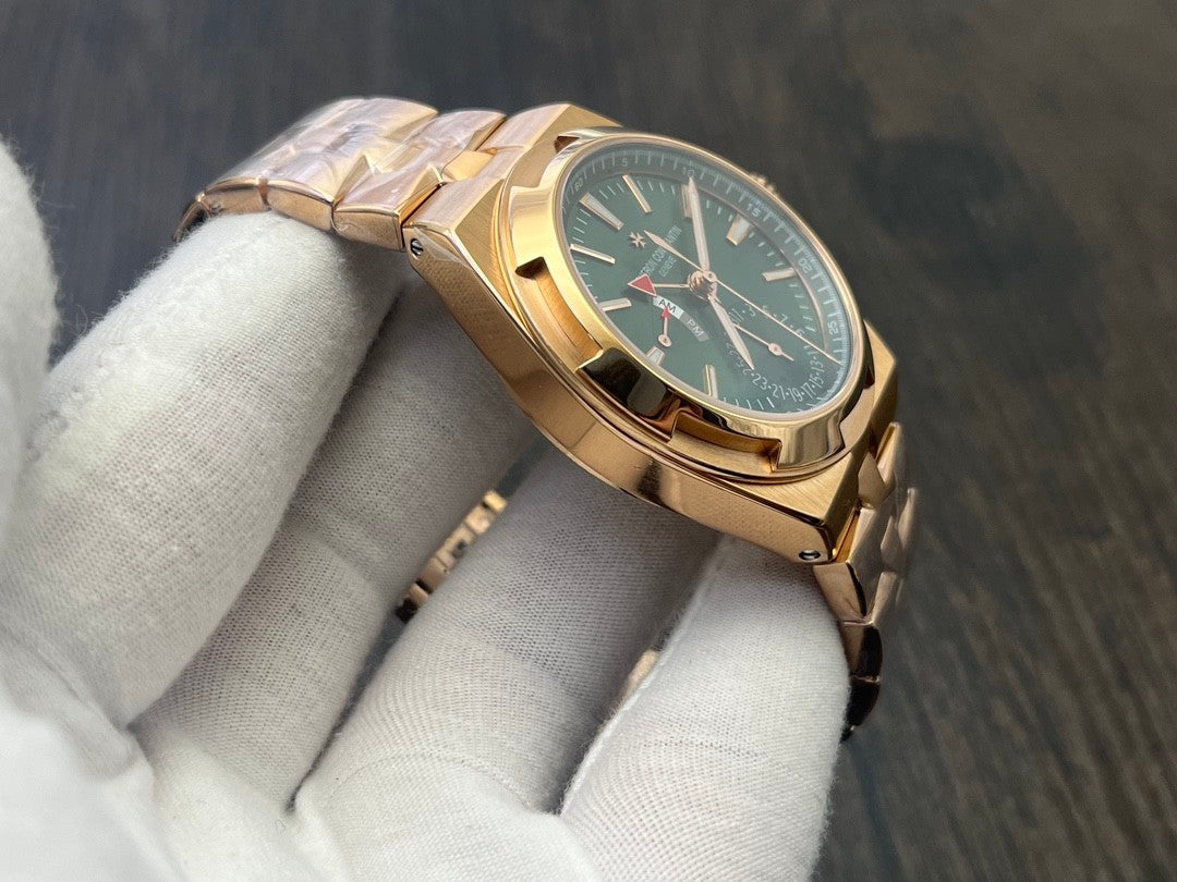 VC 7920V/210R-B965 Green Dial Stainless Steel 18K Gold Plated Bracelet