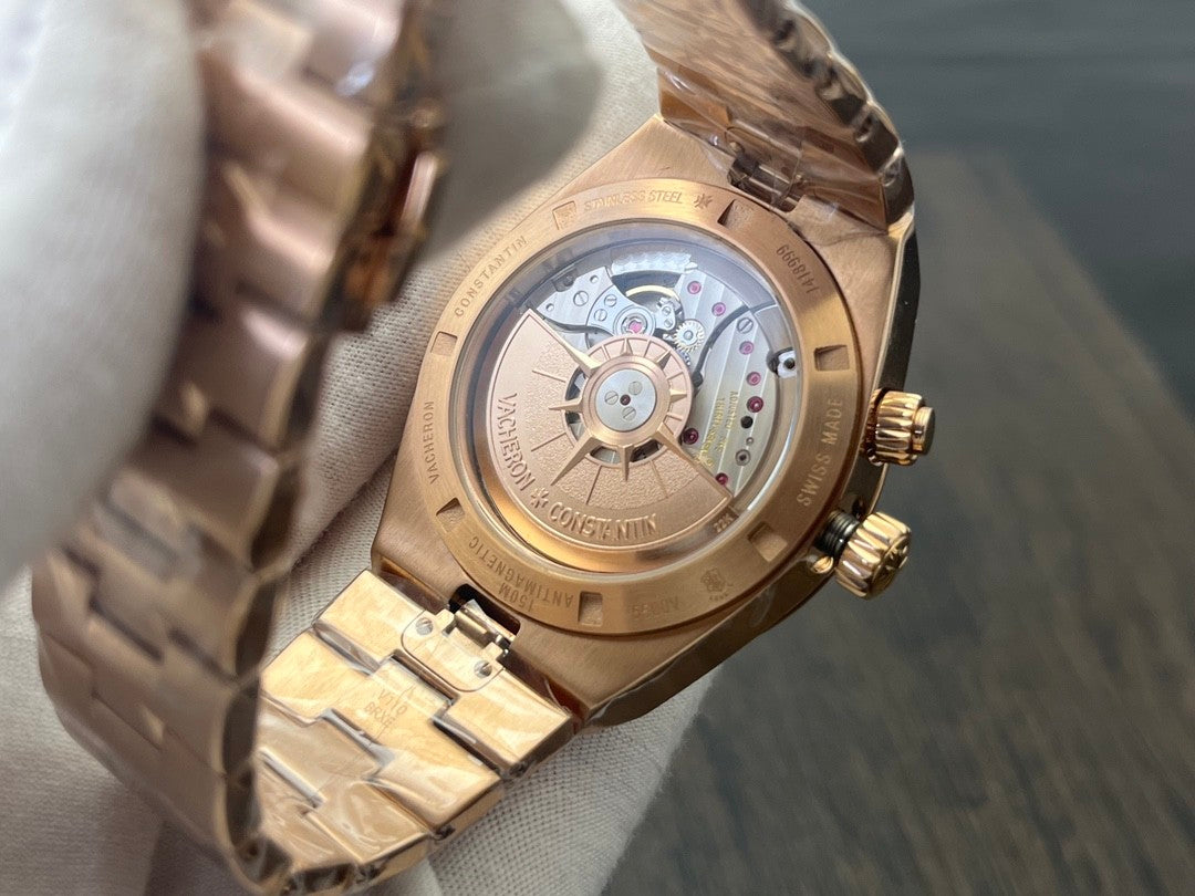 VC 7920V/210R-B965 Green Dial Stainless Steel 18K Gold Plated Bracelet