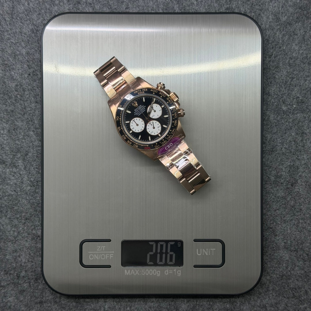 Daytona 126528 18k Rose Gold Plated Lemans 4132 Movement Original Weight