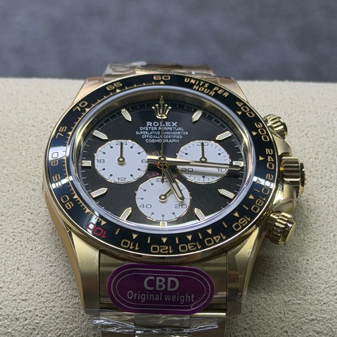 Daytona 126529 18k Yellow Gold Plated Lemans 4132 Movement CBD