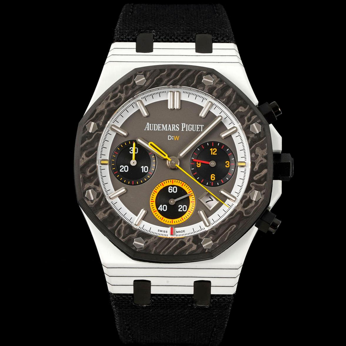 AP DiW 26240 Carboquartz 41mm Black Strap