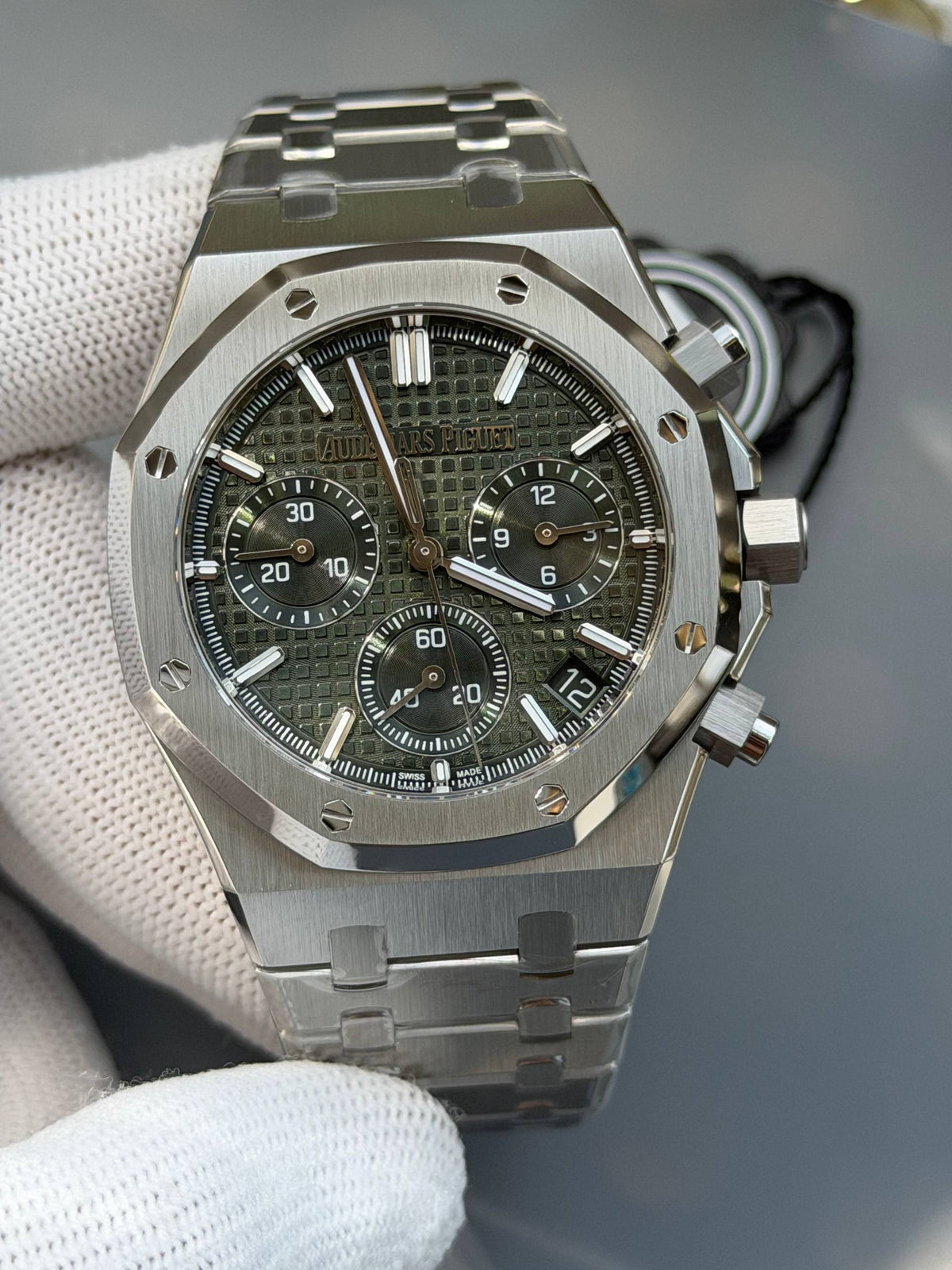 AP RO 26240ST Stainless Steel Green 41mm