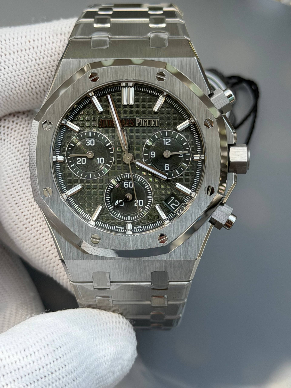 AP RO 26240ST Stainless Steel Green 41mm
