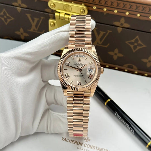 Day-Date 228235 Rose Gold Champagne Dial