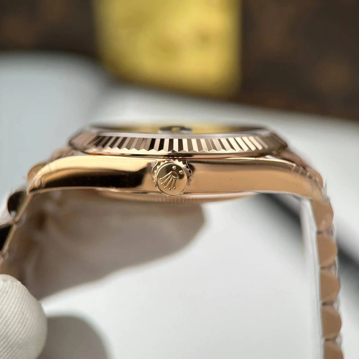 Day-Date 228235 Rose Gold Champagne Dial