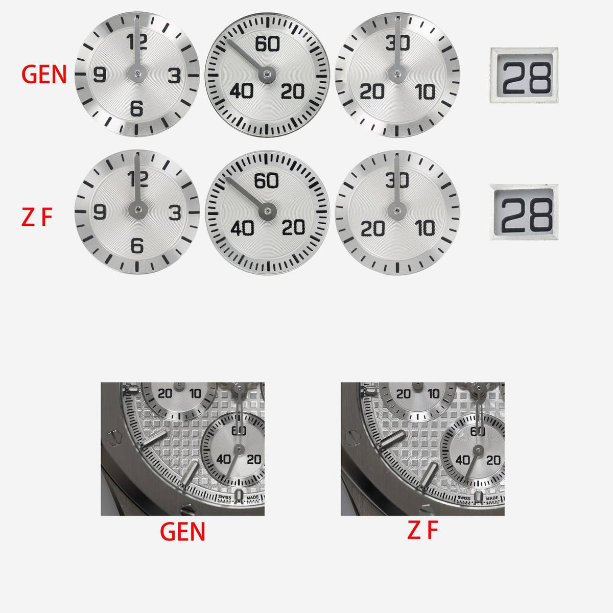 AP RO 26240ST Stainless Steel White 41mm