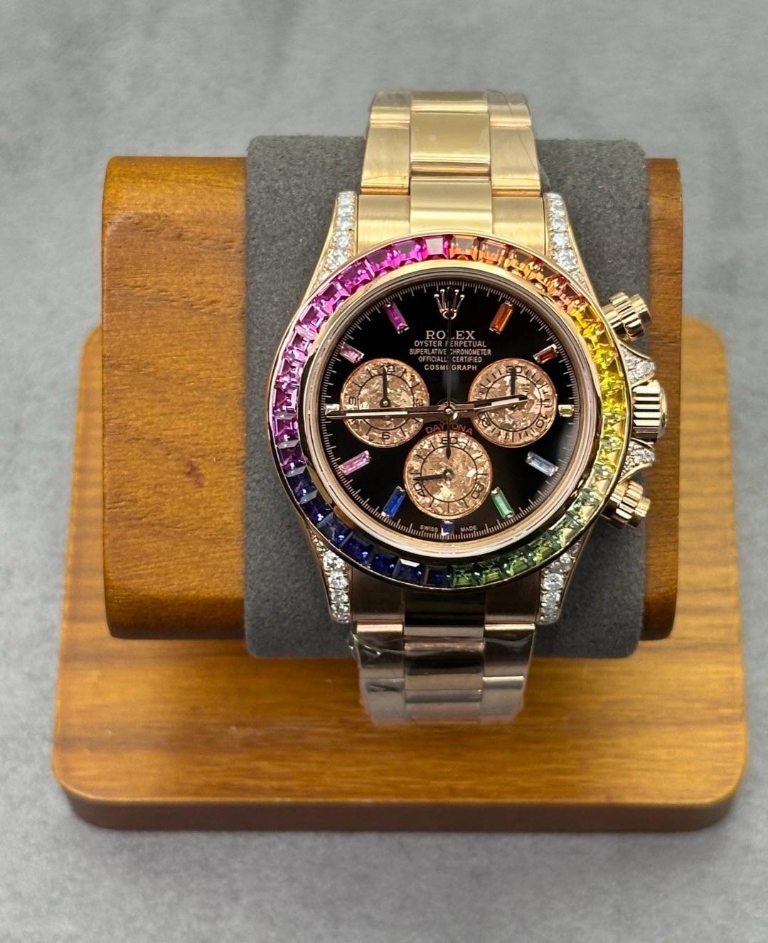 Daytona 116595RBOW 18k Rose Gold Plated