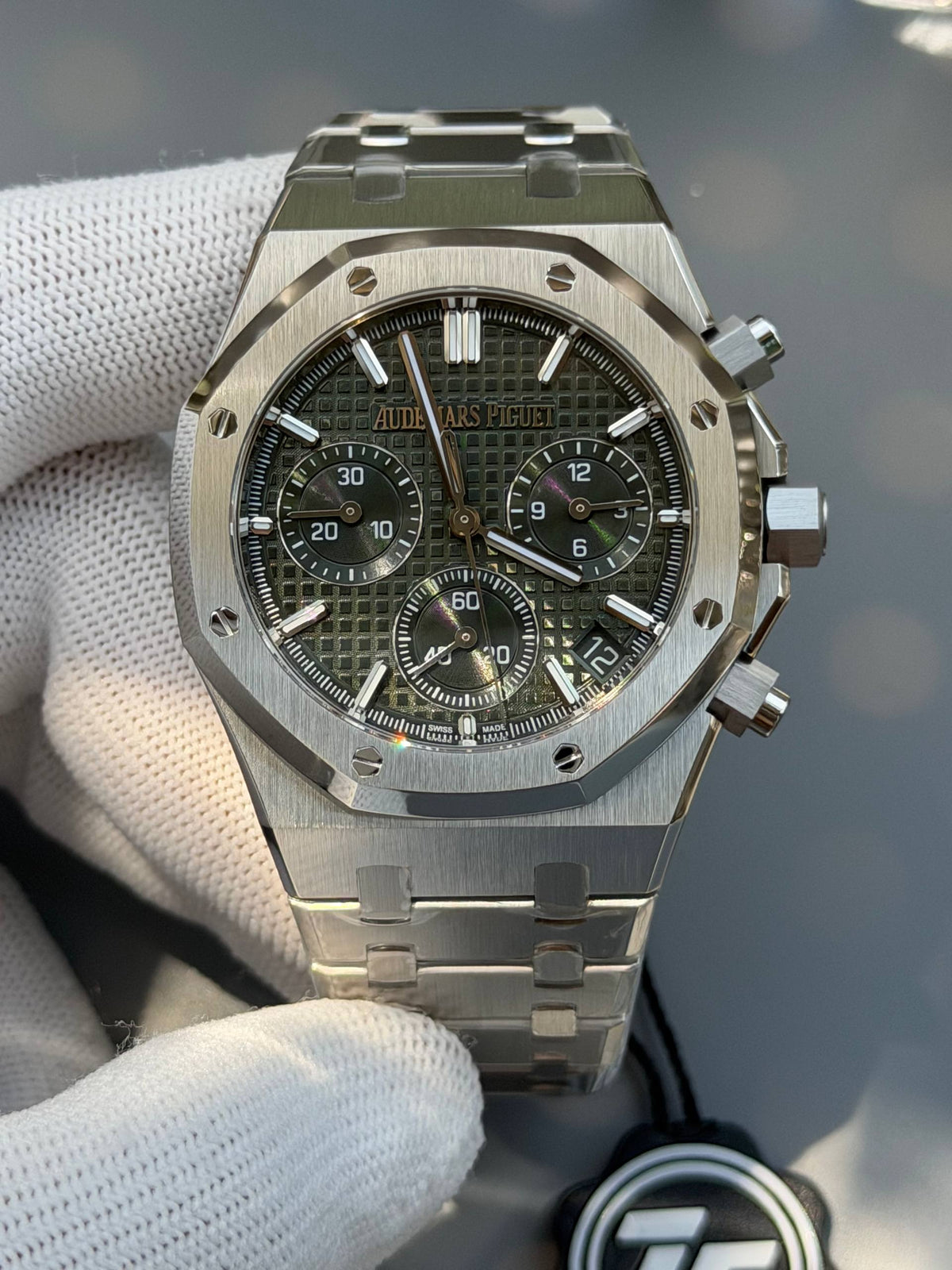 AP RO 26240ST Stainless Steel Green 41mm
